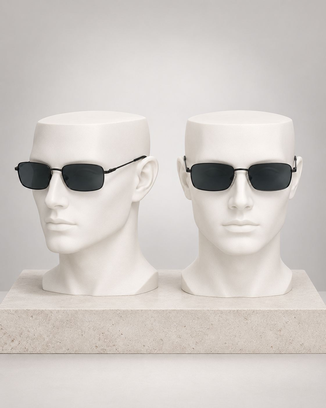 Square metal sunglasses