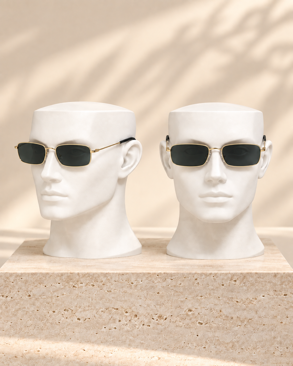 Square metal sunglasses
