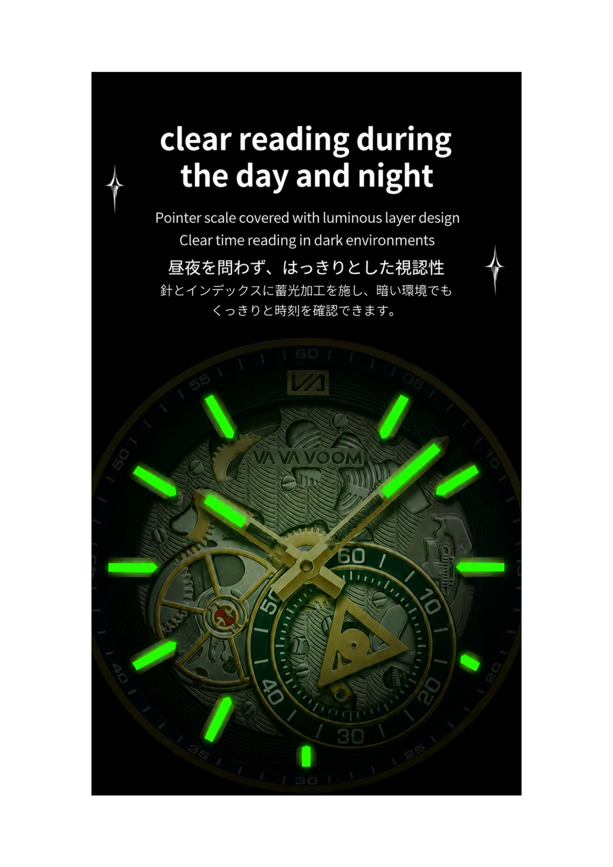 Skeleton dial watch
