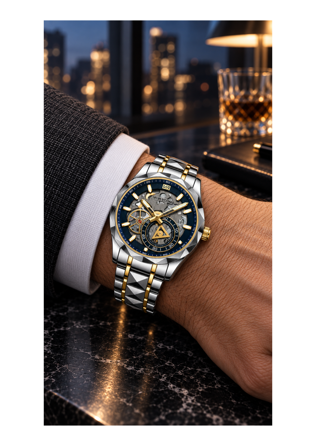 Skeleton dial watch