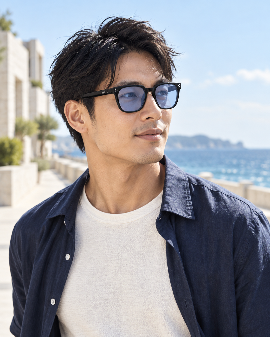 Tinted square sunglasses