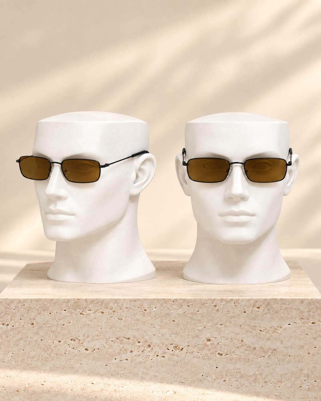 Square metal sunglasses