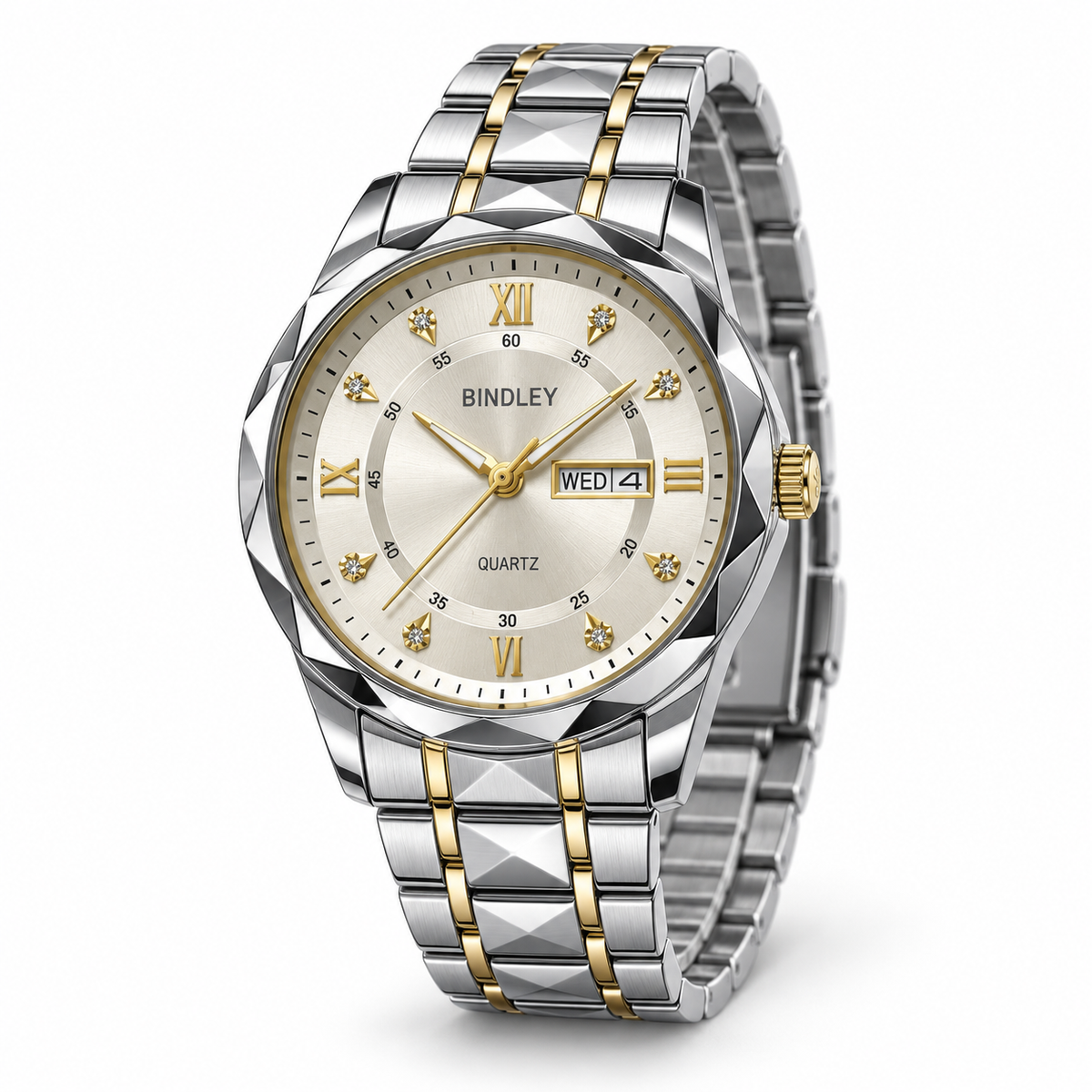 Luminous calendar watch