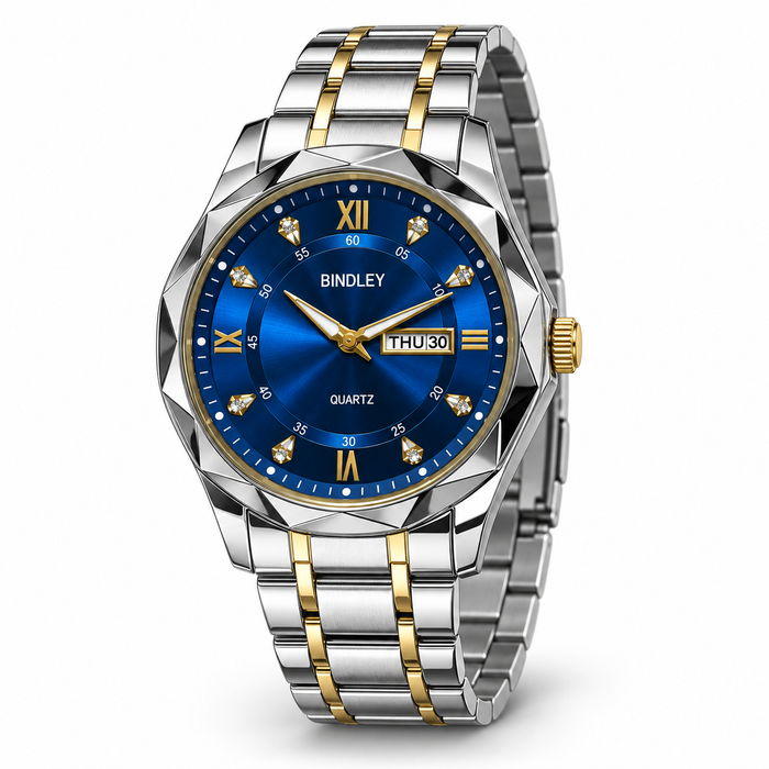 Luminous calendar watch