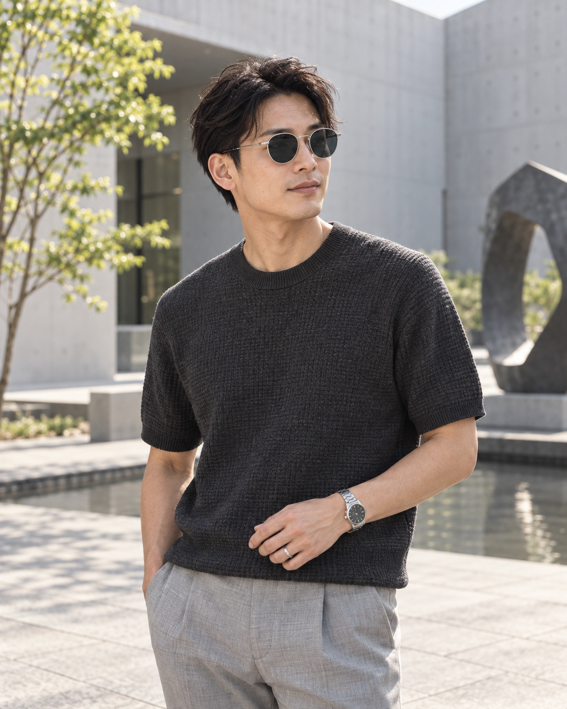Round metal sunglasses