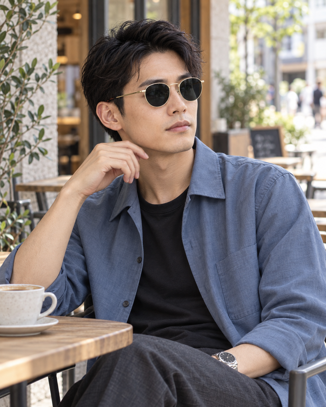 Round metal sunglasses