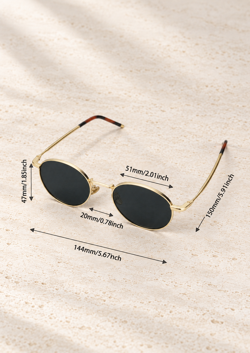Round metal sunglasses